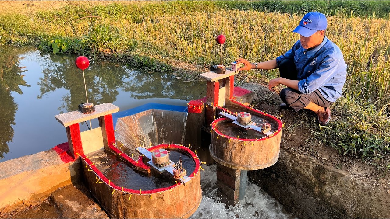 Unique mini hydroelectric design