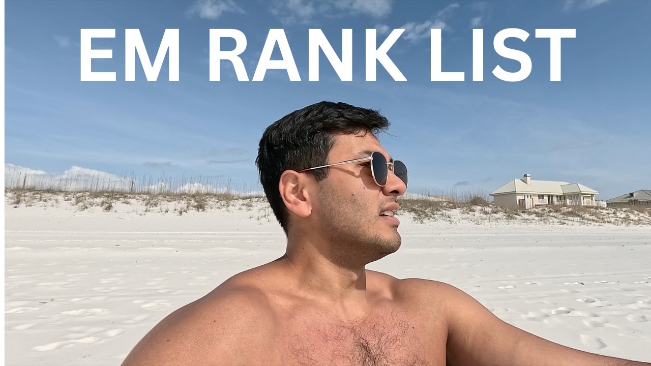 Ranking My Emergency Medicine Residencies… My Honest Thoughts Before Match Day