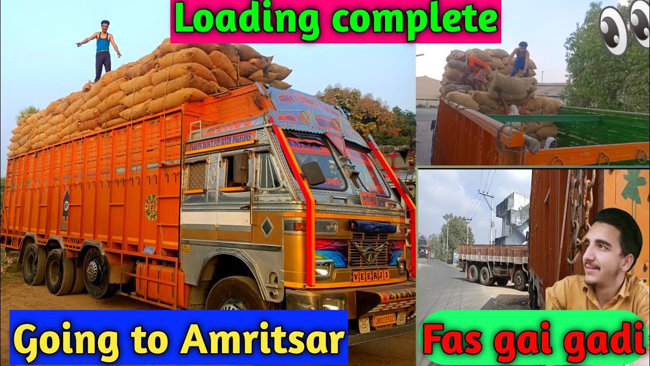 Going to Amritsar|| Loading Complete 👍 || Fas gai Gadi || Indian Trucking Vlog ❤️