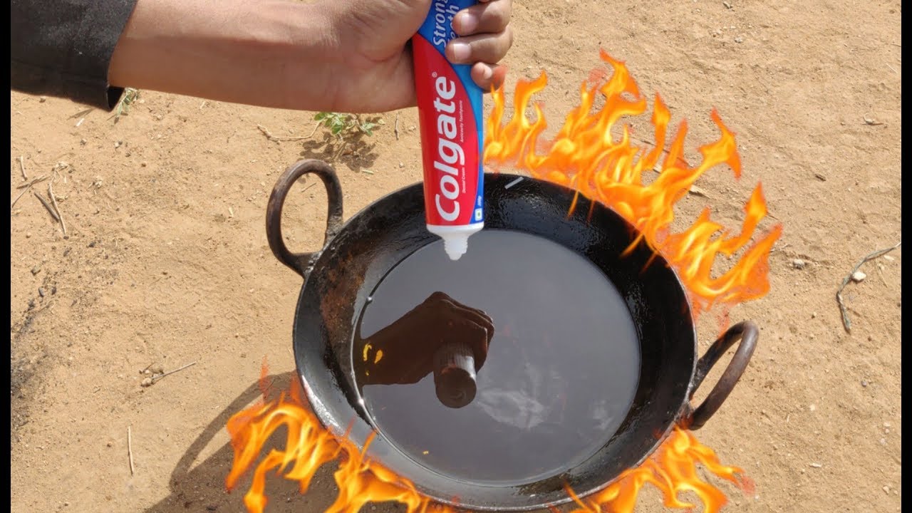 Boiling Colgate In Hot Oil experiment || Hot Oil vs Colgate experiment || Experiment king
