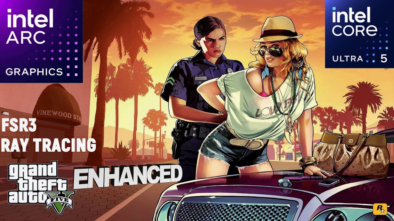 Grand Theft Auto 5: улучшенный процессор Intel Arc IGPU | Intel Core Ultra 5 125H
