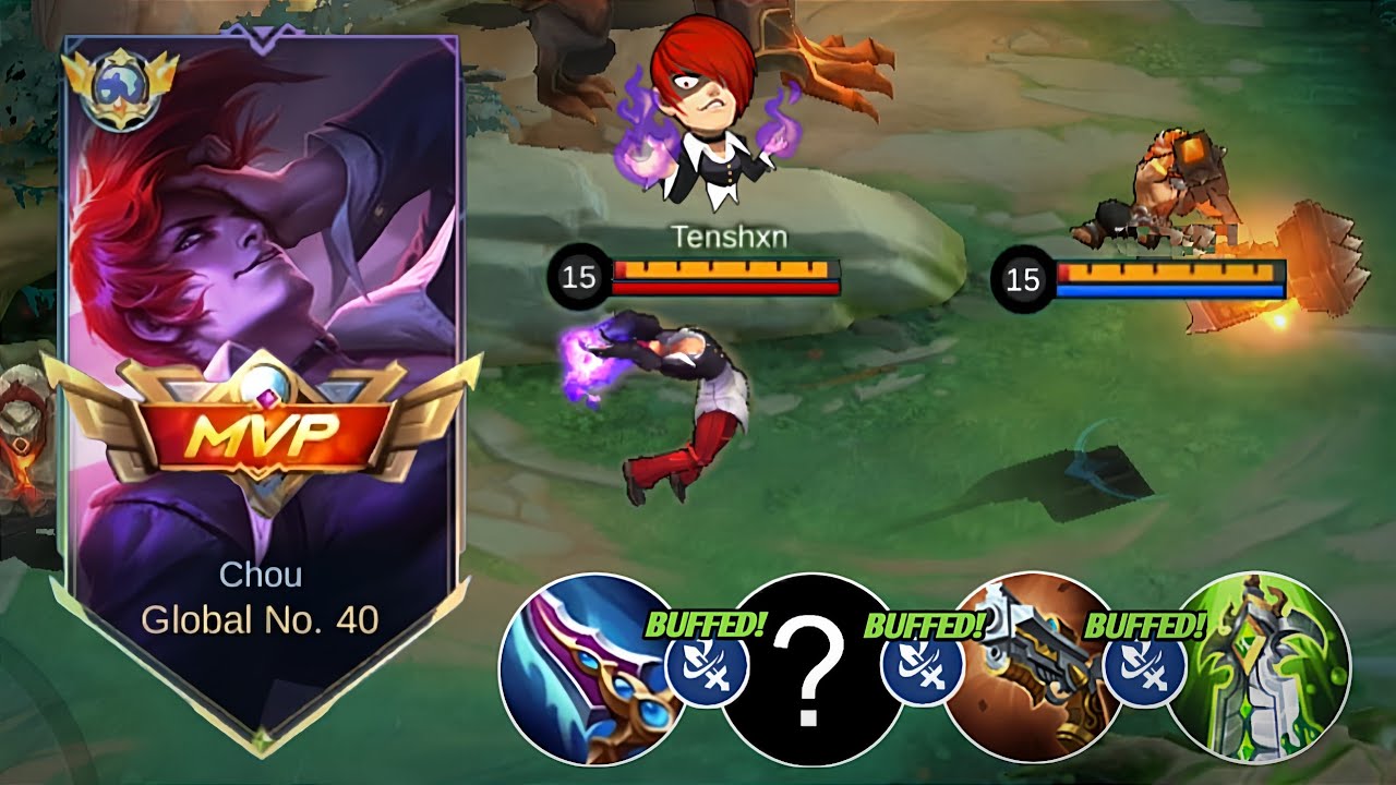 I RECOMMEND THIS CHOU BEST ONE SHOT BUILD TRICK PERFECT TO COUNTER META HEROES IN SOLO RANK 🔥🔥