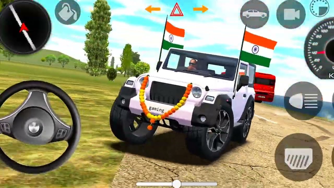 Dollar (Song) Modified 💥 😂| Mahindra Red Thar || 🔥Indian Car Simulator 3D ||💀 Car Game 3D