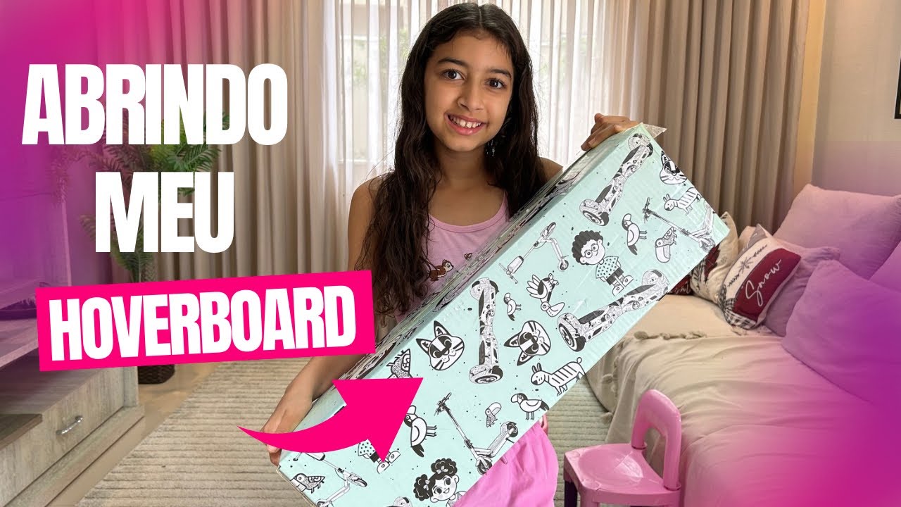GANHEI UM HOVERBOARD DE PRSENTE DE ANIVERSÁRIO. #hoverboard 