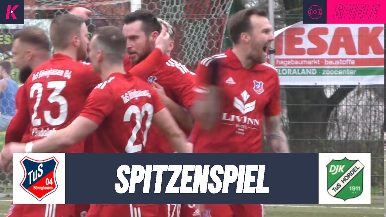Last-Minute-Schock f&uuml;r Kevin Gro&szlig;kreutz und Co. | TuS B&ouml;vinghausen - DjK TuS Hordel (Westfalenliga)
