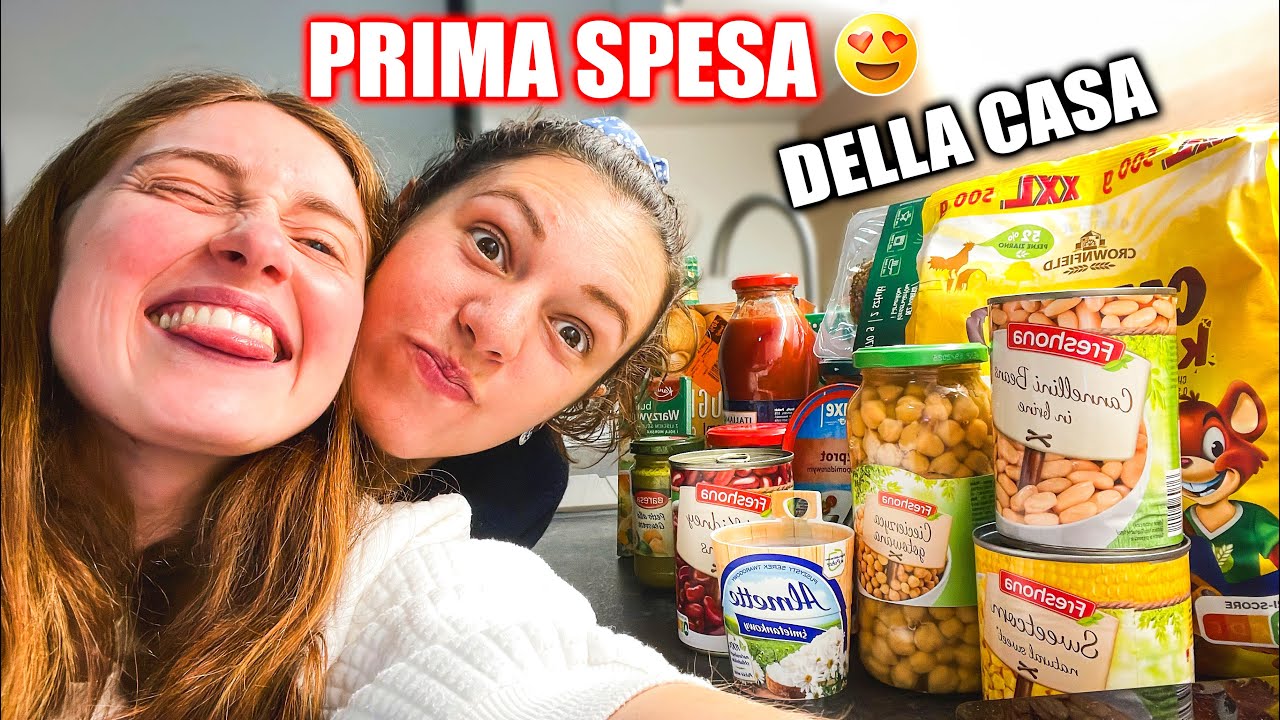 LA NOSTRA PRIMA SPESA nella casa nuova 🛒 svuota la spesa lidl