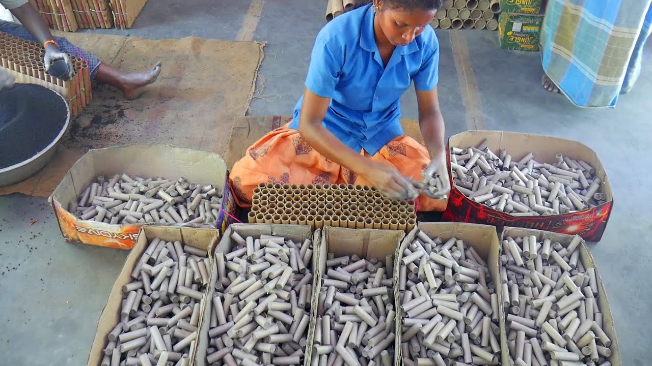 Favorite 240 Sky Shots Making Full Process in Fireworks Factory | Festival Celebrations