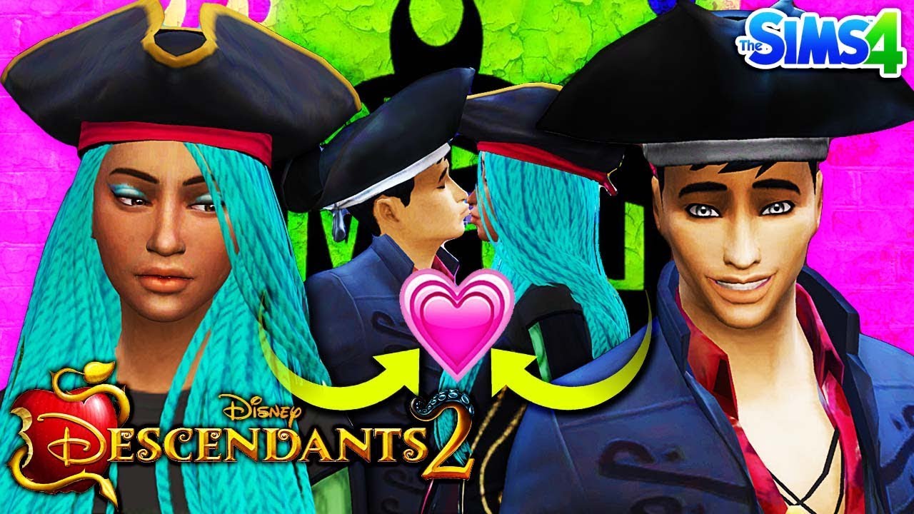 DESCENDANTS 2 Sims 4 | UMA AND HARRY KISS ON THE ISLE 😘💕 Disney's Descendants