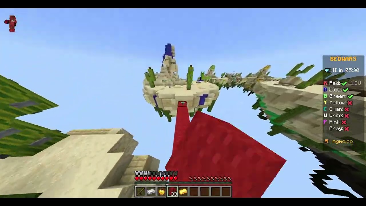 Minecraft Bedwars in NetherGames  #nethergames #nethergamesbedwars