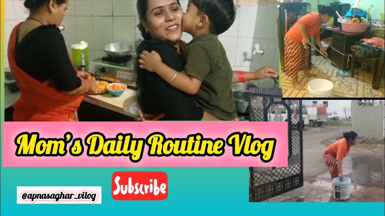 Mom's daily routine vlog Morning Housework, Palak Dal, Paratha & Chai ☕ | Maa Beta Love