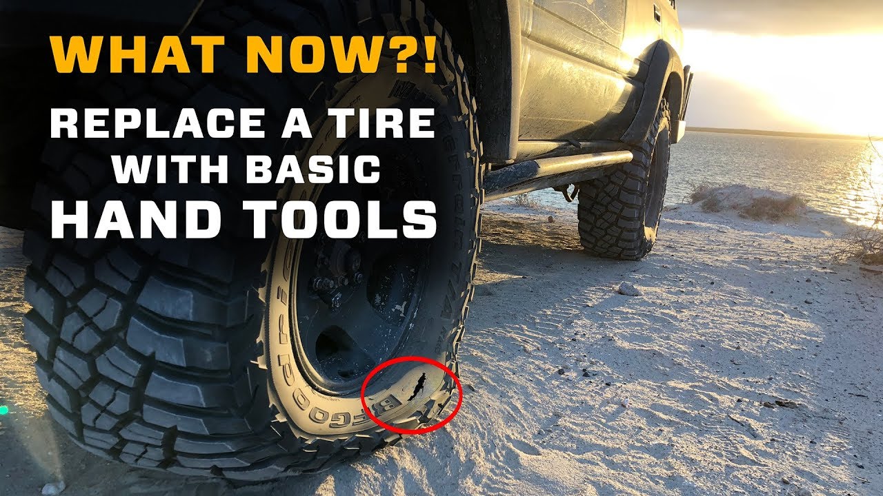 Replace a Big Tire with Basic Hand Tools