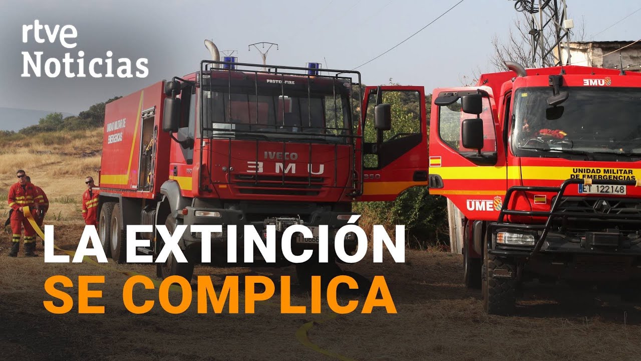 INCENDIOS FORESTALES: La UME DESALOJA a los VECINOS del MUNICIPIO de YERES | RTVE Noticias