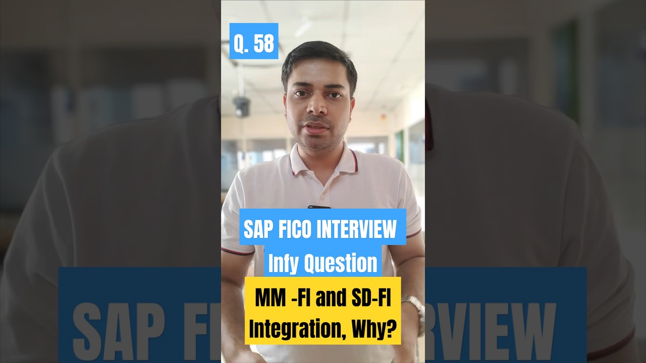 Вопросы для собеседования по SAP FICO | Зачем нужна интеграция MM-FI и SD-FI? | Интервью с Infosys