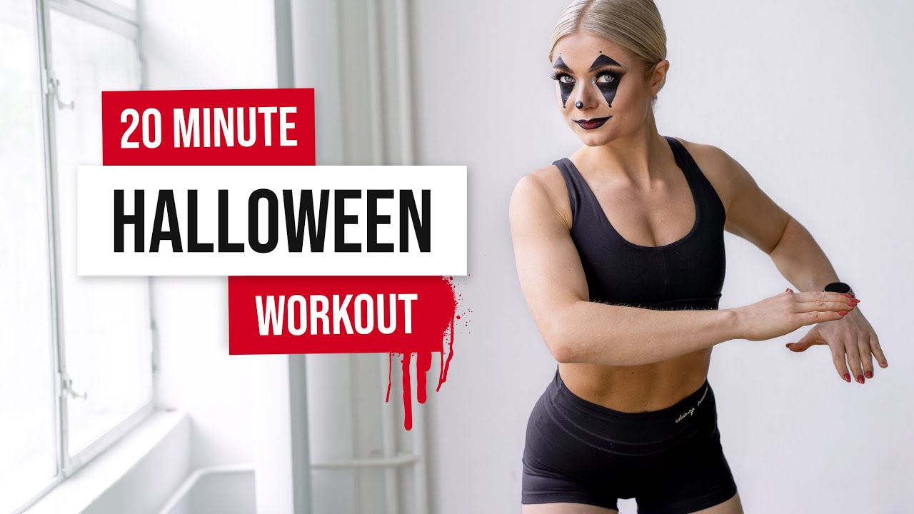 20 MIN HALLOWEEN HIIT Workout - Full Body Cardio, No Equipment, No Repeat - HAPPY HALLOWEEN 🎃