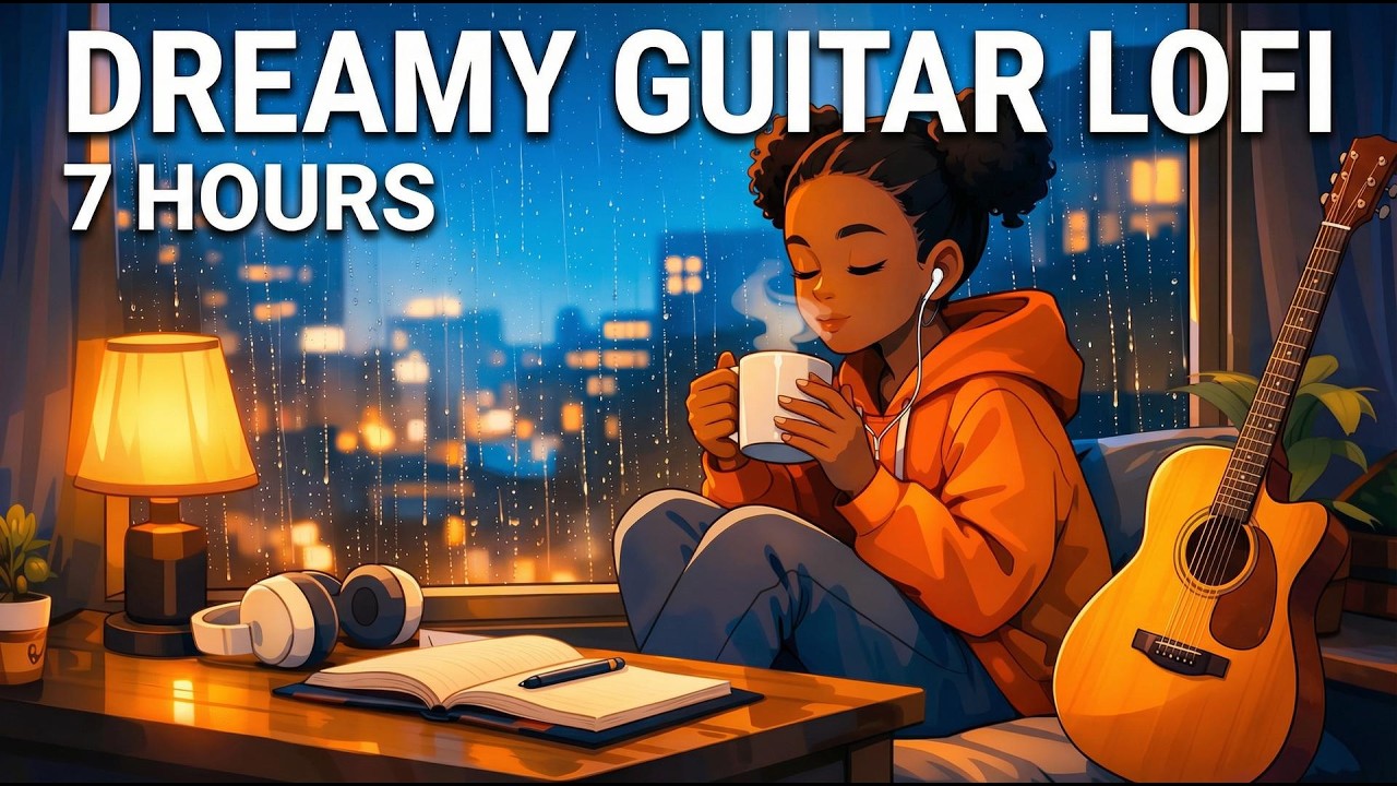 Dreamy Guitar Lofi 🌙 Calm Music for Study, Work & Relaxation