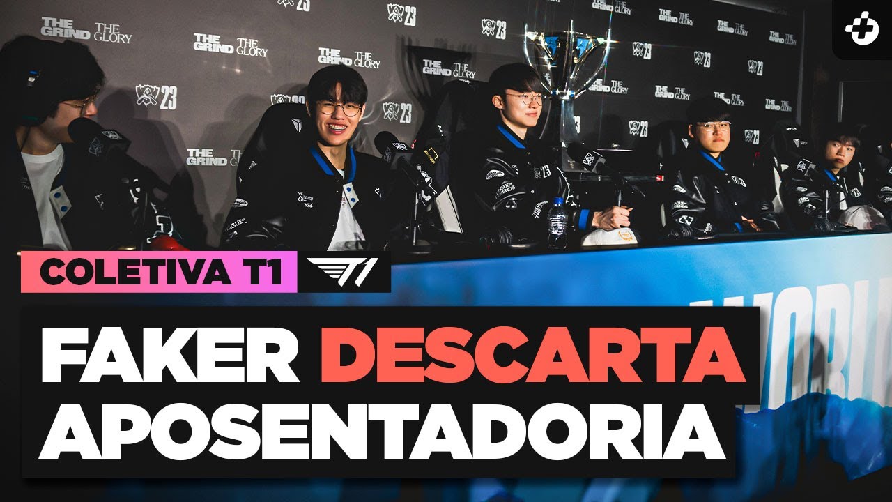 COLETIVA T1 CAMPE&Atilde; MUNDIAL NO WORLDS 2023