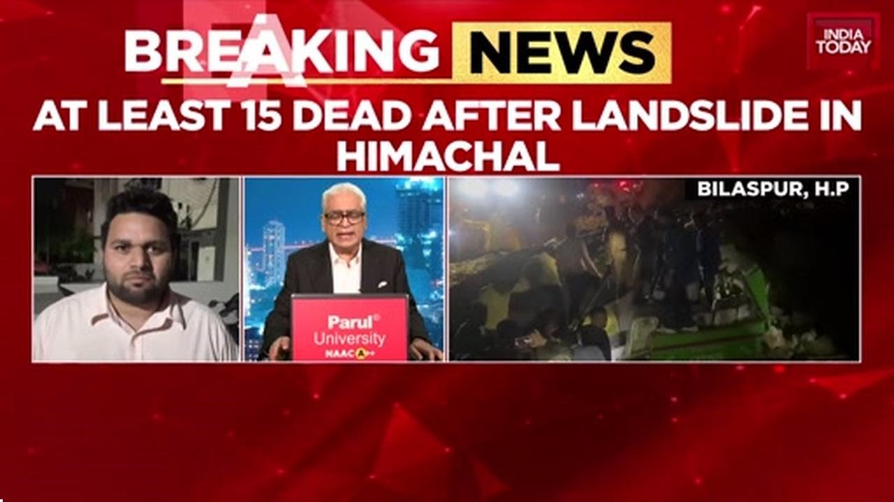 Himachal Landslide: 15 Dead As Bus With 30 Passengers Crushed By Debris In Bilaspur | India Today