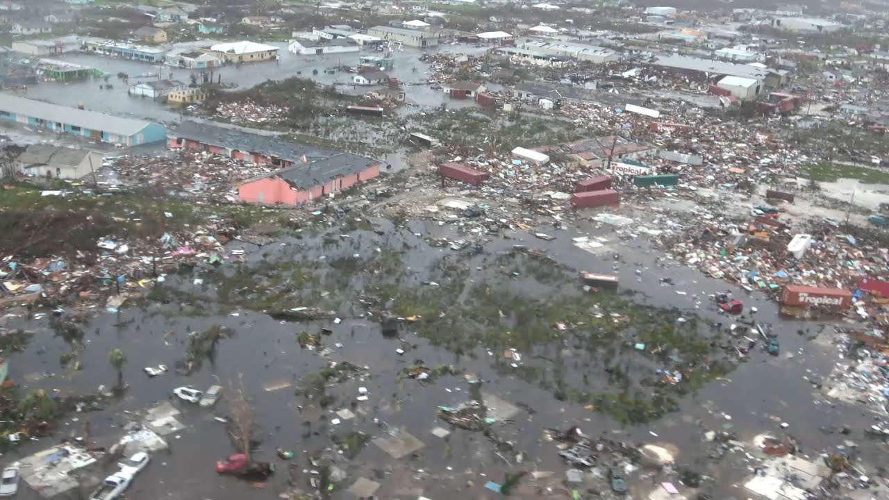 Aerial footage shows total devastation in Abaco, Bahamas after Hurricane Dorian