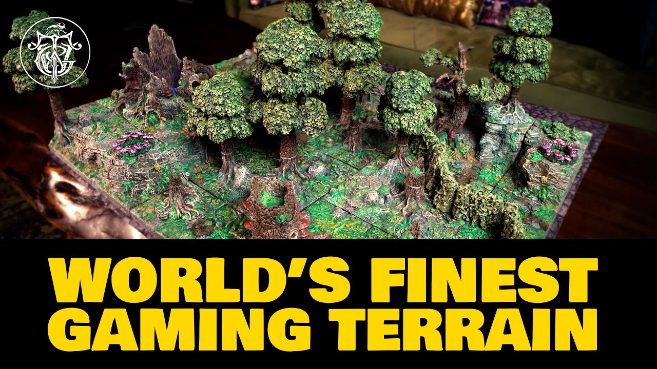 Лучшая игровая местность в мире! Обзор Dwarven Forge: Dreadhollow Forest.