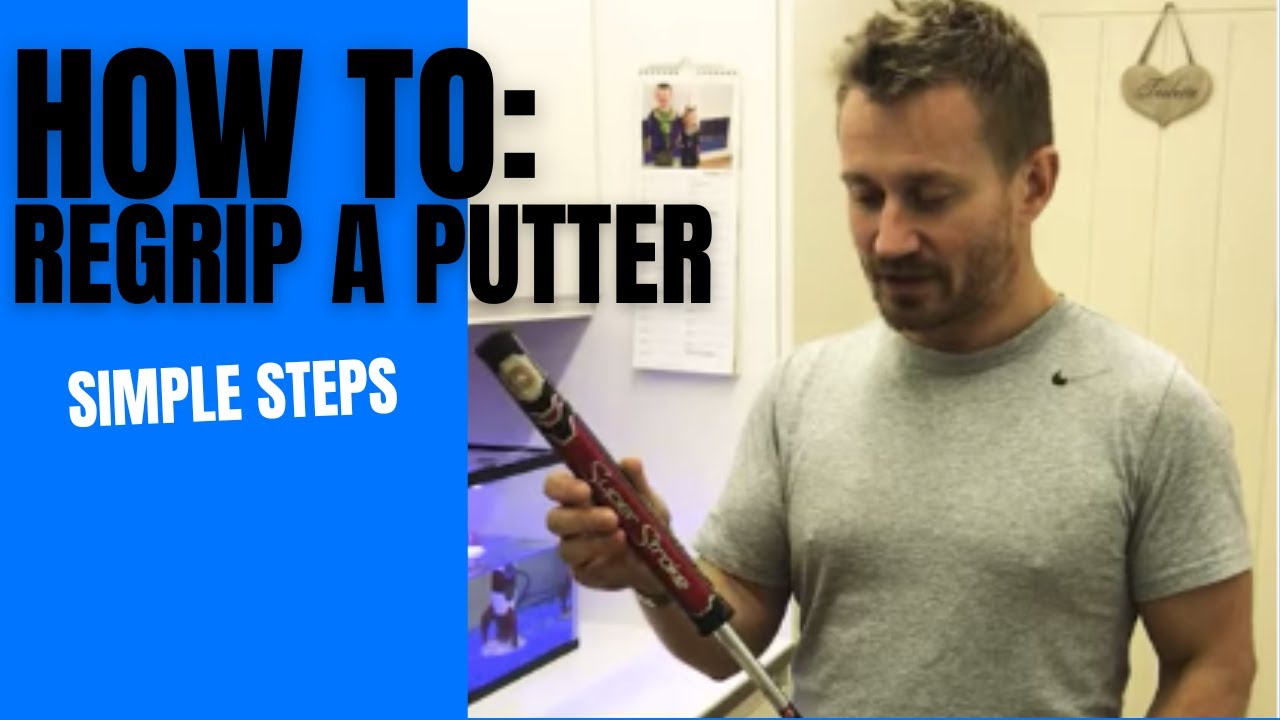 How to regrip a putter grip. Grip removal, tape removal, and installation