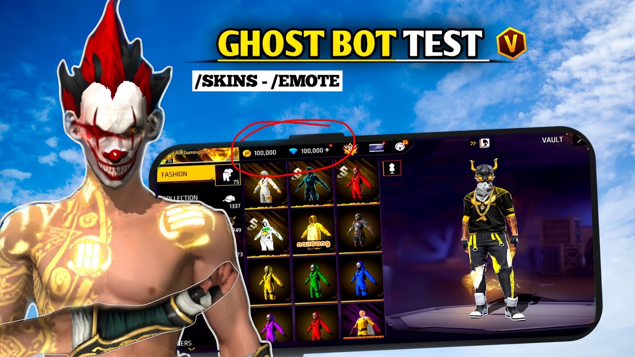 I Tried Ghost Bot Of Free Fire 😲🤯Unlimited Diamonds !! AGF Gaming 009