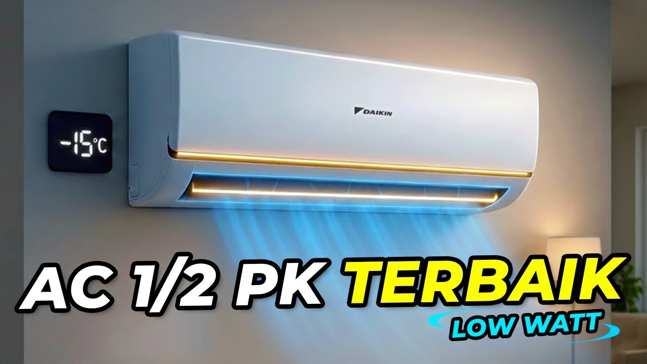 5 Rekomendasi AC 1/2 PK Inverter TERBAIK 2025 Hemat Listrik!