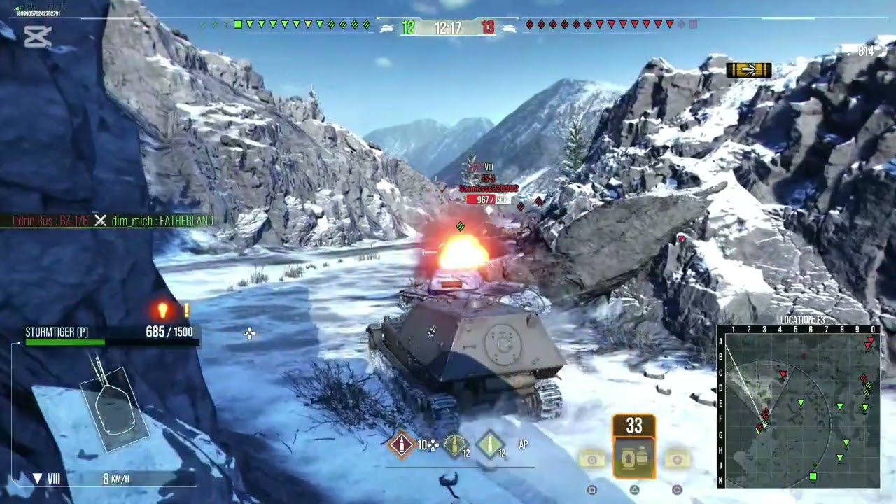 Sturmtiger (P) Ammorack compilation #worldoftanks #wotconsole #viralvideo