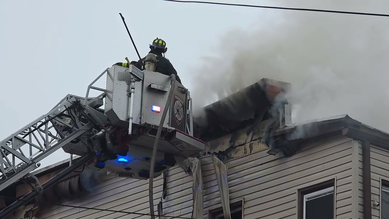 🔥 3RD ALARM BUILDING FIRE MIXED OCCUPANCY  (Quincy St)  🔥 PASSAIC NJ 1-10-25