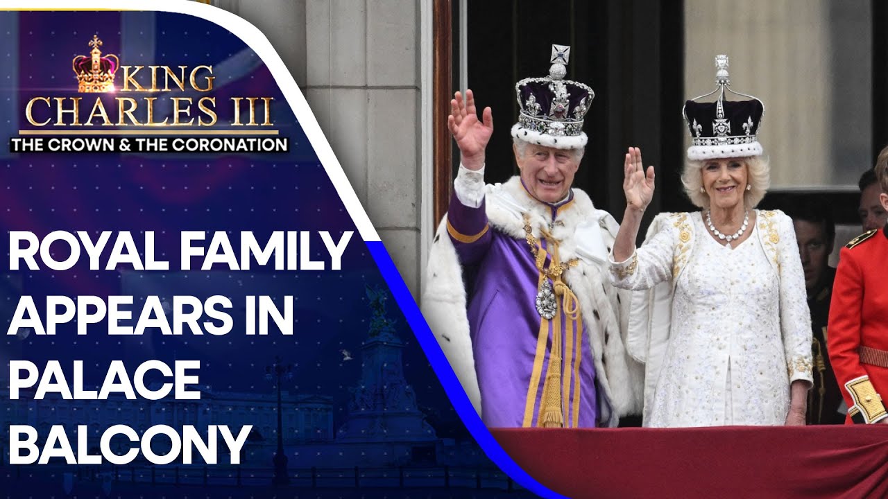 King Charles III's Coronation: King, Queen wave at crowd as Royal family appears in Palace's balcony