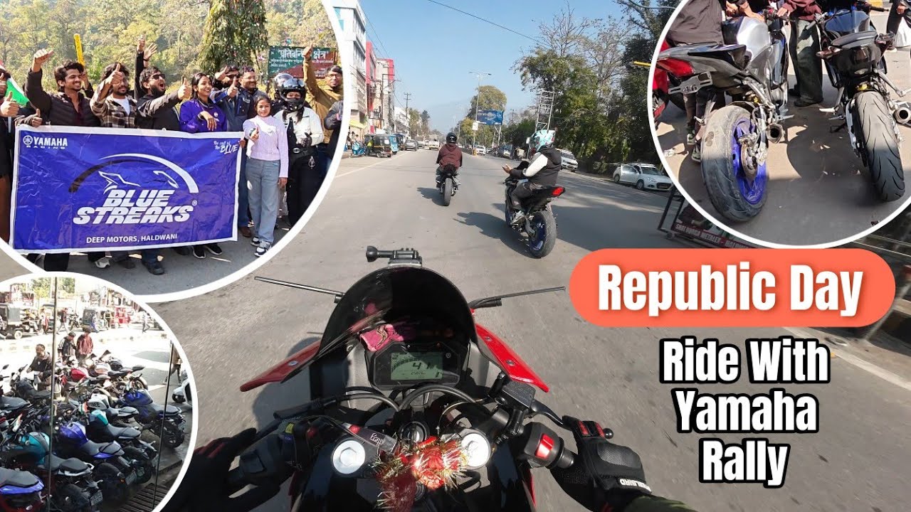 Yamaha Bike Rally on Republic Day || Goosebumps Ride 🇮🇳 || Santosh Kumar Vlog 