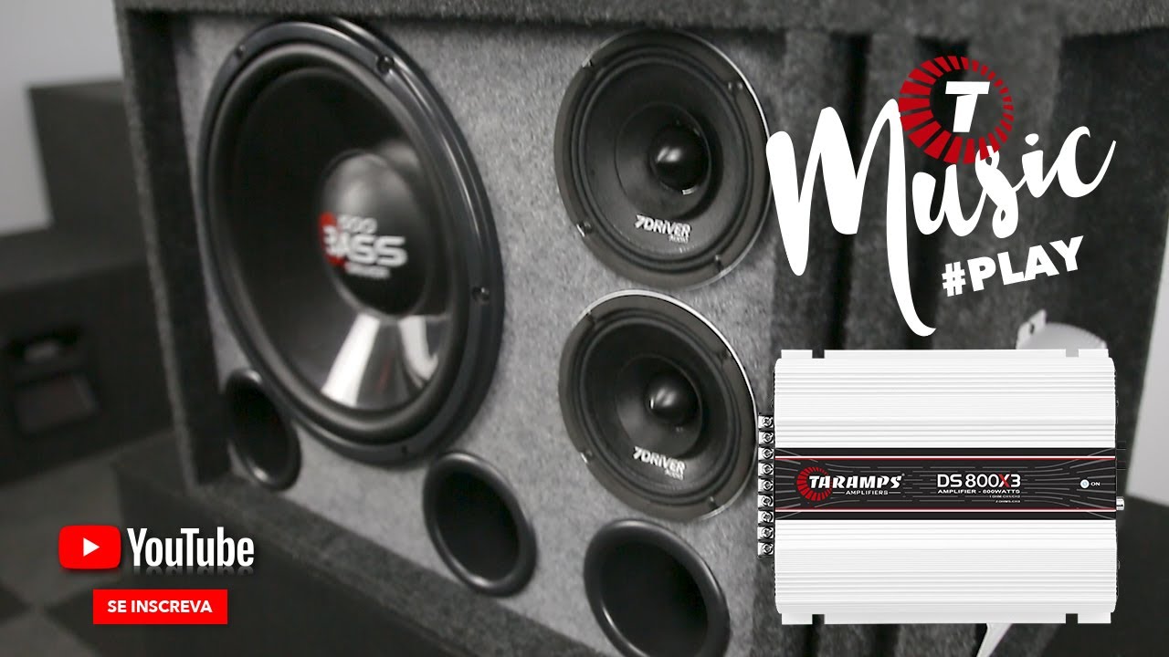 Módulo Taramps DS-800x3, alto-falante 7Driver Bass 500 e FH 200S Tocando | Taramps Music