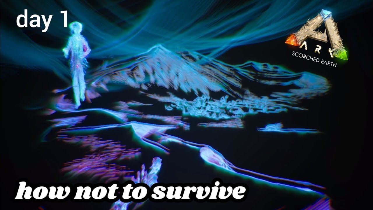 Ark survival evolved scorched earth (day 1)how not to play 