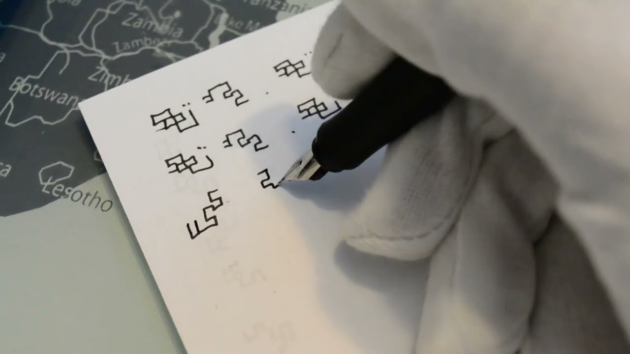 Writing in Mandombe (African language)#1