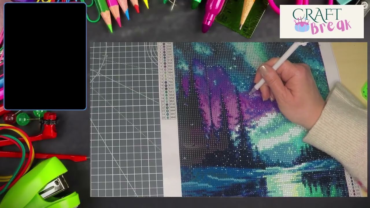 Crystal Painting - Northern Lights - Part 11 of 15