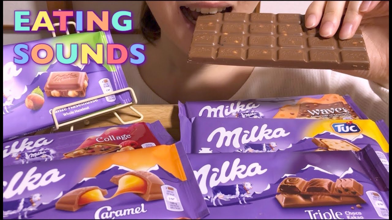 《Eating sounds/食べる》No talking》MILKA CHOCOLATE!ミルカ チョコレート!