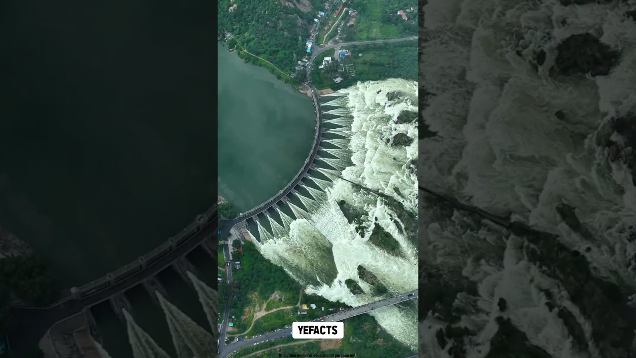 Largest Dam In India 😱 #infrastructure #largest #viralvideo #facts