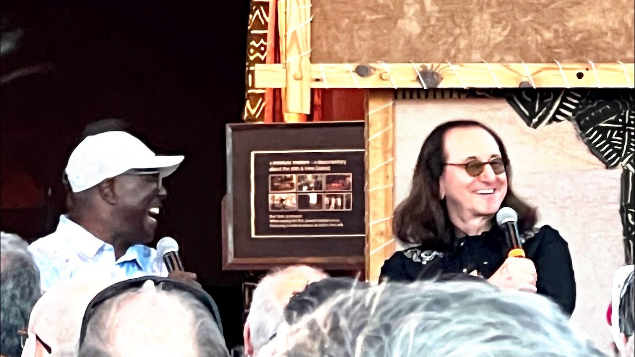 Geddy Lee at the Negro Leagues Baseball Museum in KC