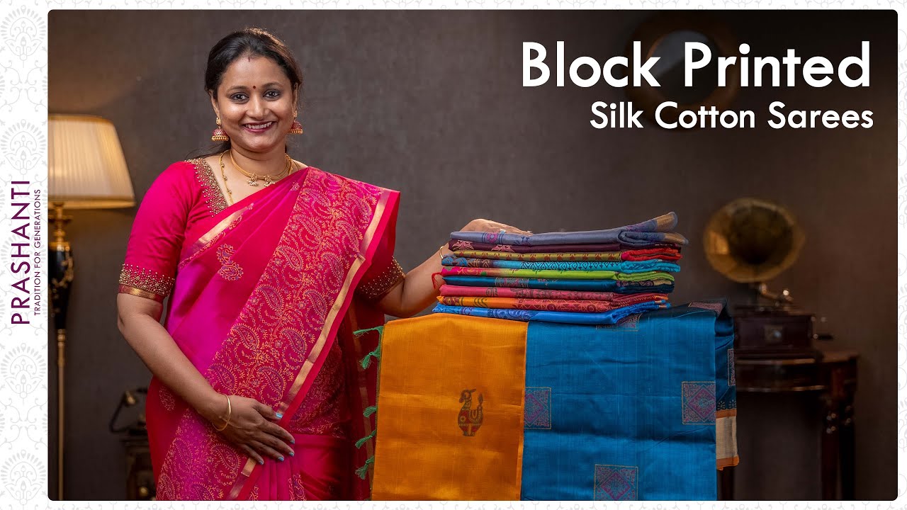 Block Printed Silk Cottons by Prashanti | 19 March 2022