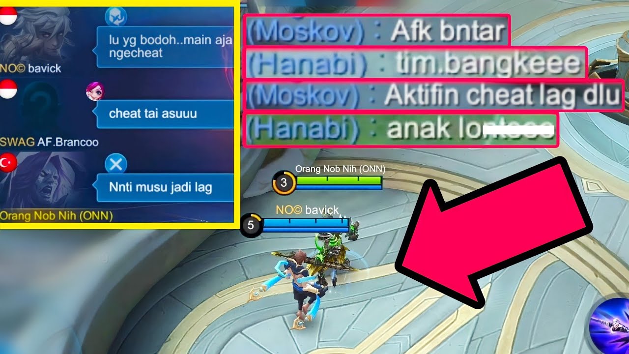PRANK TOP 1 MOSKOV AFK PART 6, CHEAT LAG BIKIN TIM EMOSI WKWK - MOBILE LEGENDS