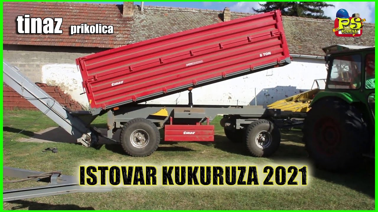 Neverovatno. Da li je moguce. - Tinaz prikolica 8 tona. Istovar kukuruza 2021.