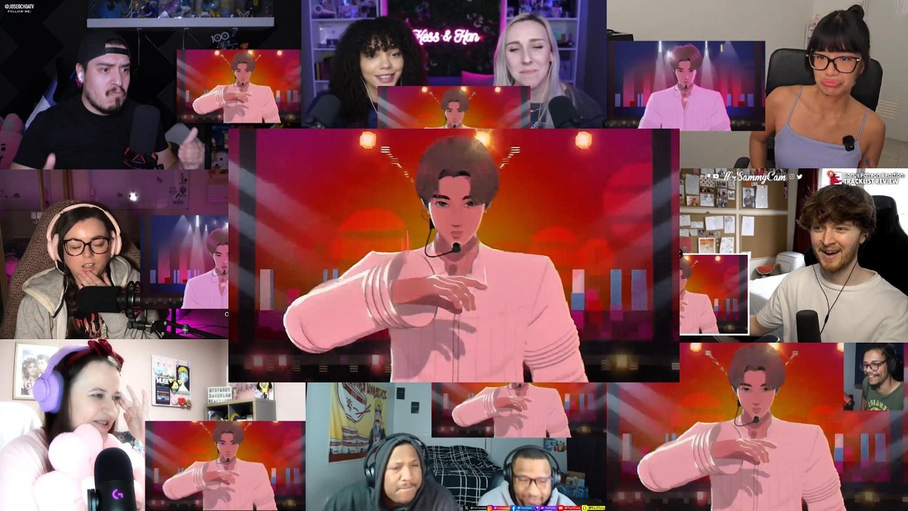 🌎💜 Реакции на анимационный трейлер BTS «Arirang» (смесь реакций)