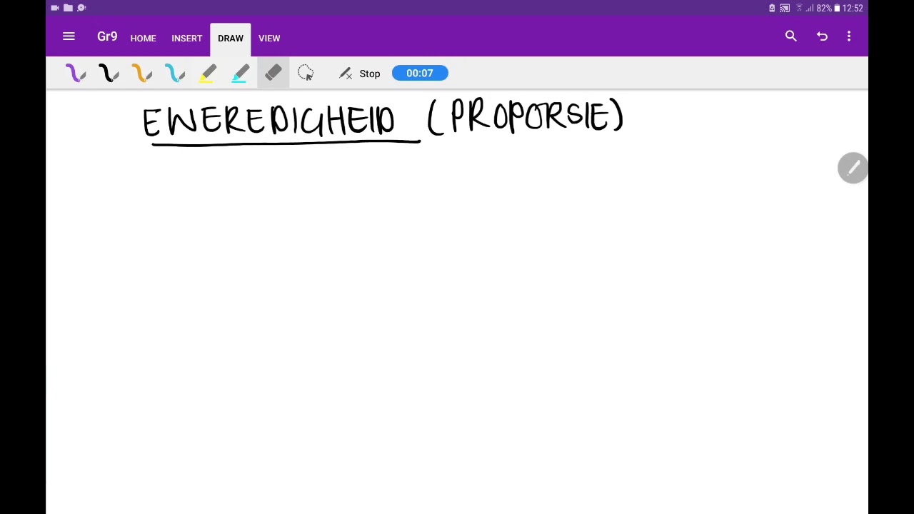 (Gr 9) Eweredigheid
