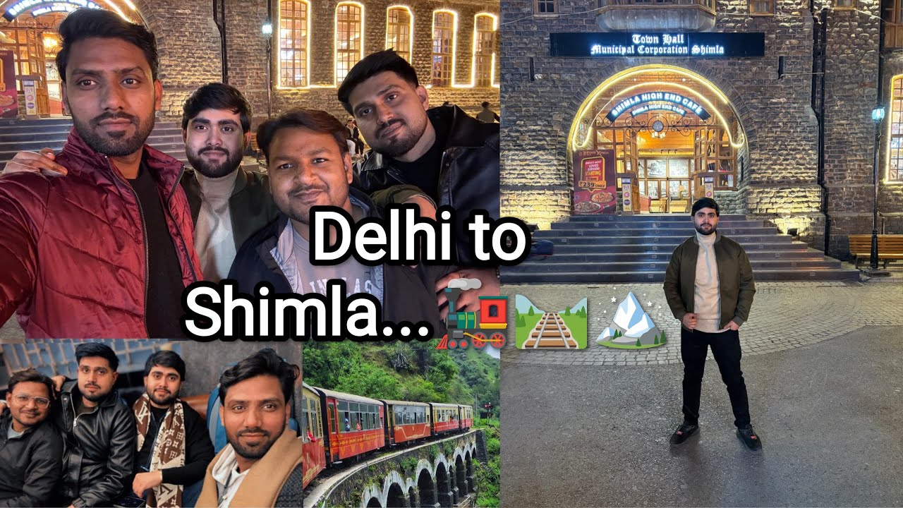 Delhi to Shimla…🚂🛤️🏔️ #shimla #mallroad #toytrain #travel #himanshu_0515