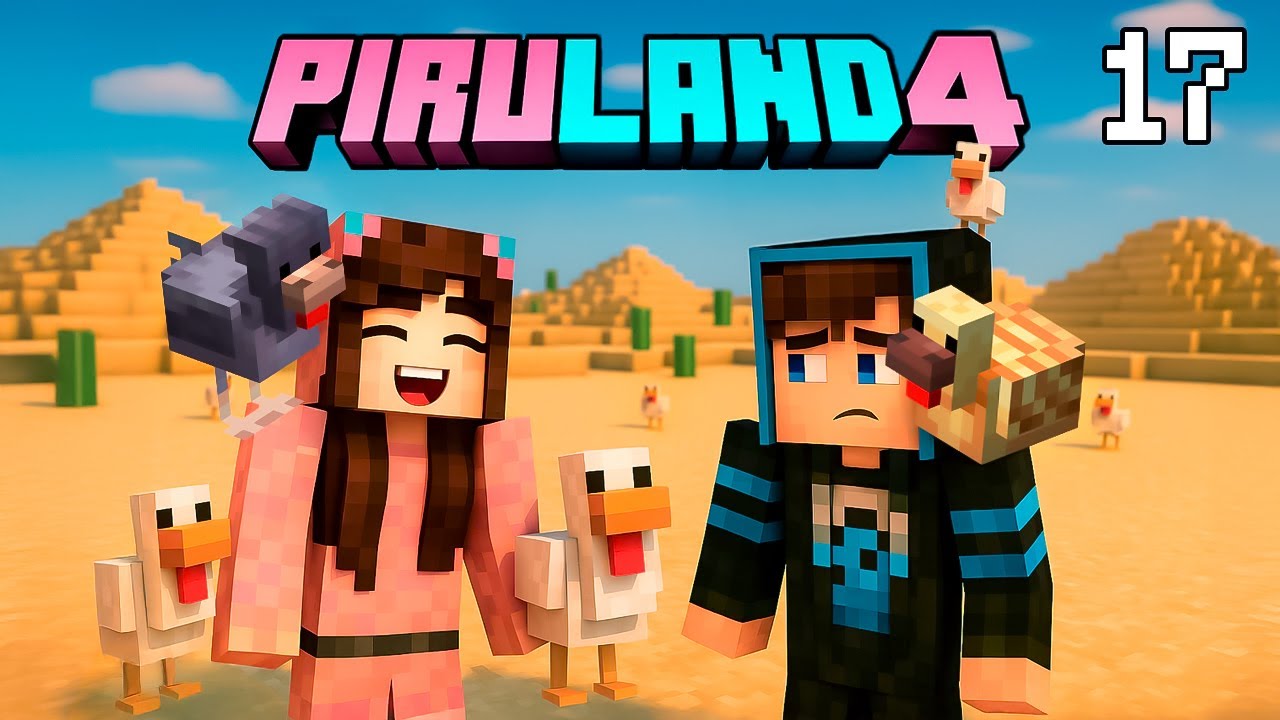 Pasa de TODO Buscando las Gallinitas de Colores en Minecraft 🐓 Cap 17 Piruland 4 🐣 Sandra Cires Play