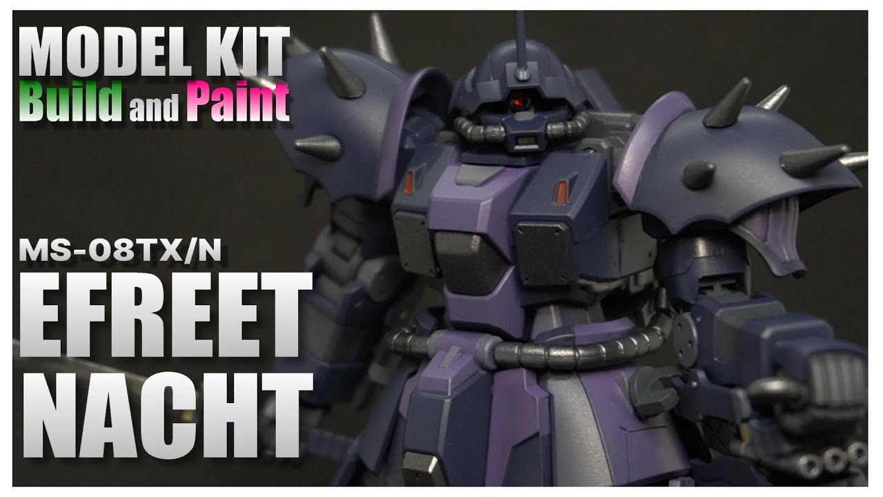 【BUILD and PAINT】HG 1/144 EFREET NACHT making movie【Full build】
