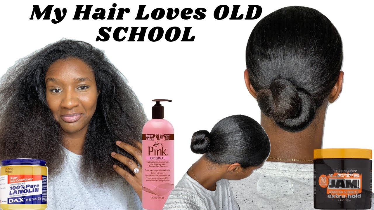 Trying Old School Products On My 4A Natural Stretched Hair