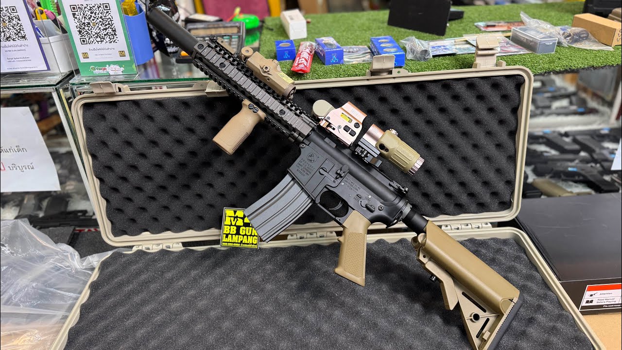 E&C 603 MK18 🛠️ปรับแต่งแรง+แม่นยำแต่ง+ทนแต่งสวยงาม+จัดเต็ม+แต่งแรง500fps+🤣สนใจไลน์ไอดี @m4bbgunshop