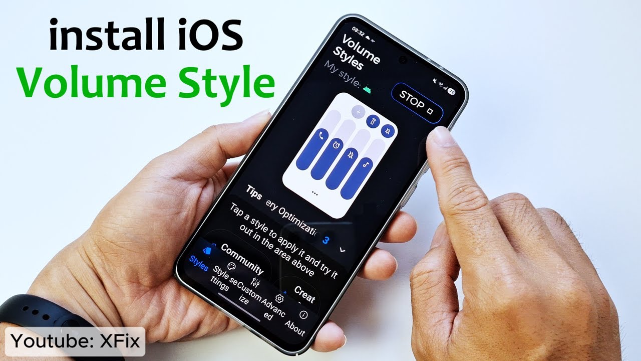 install iOS Volume Style on Android