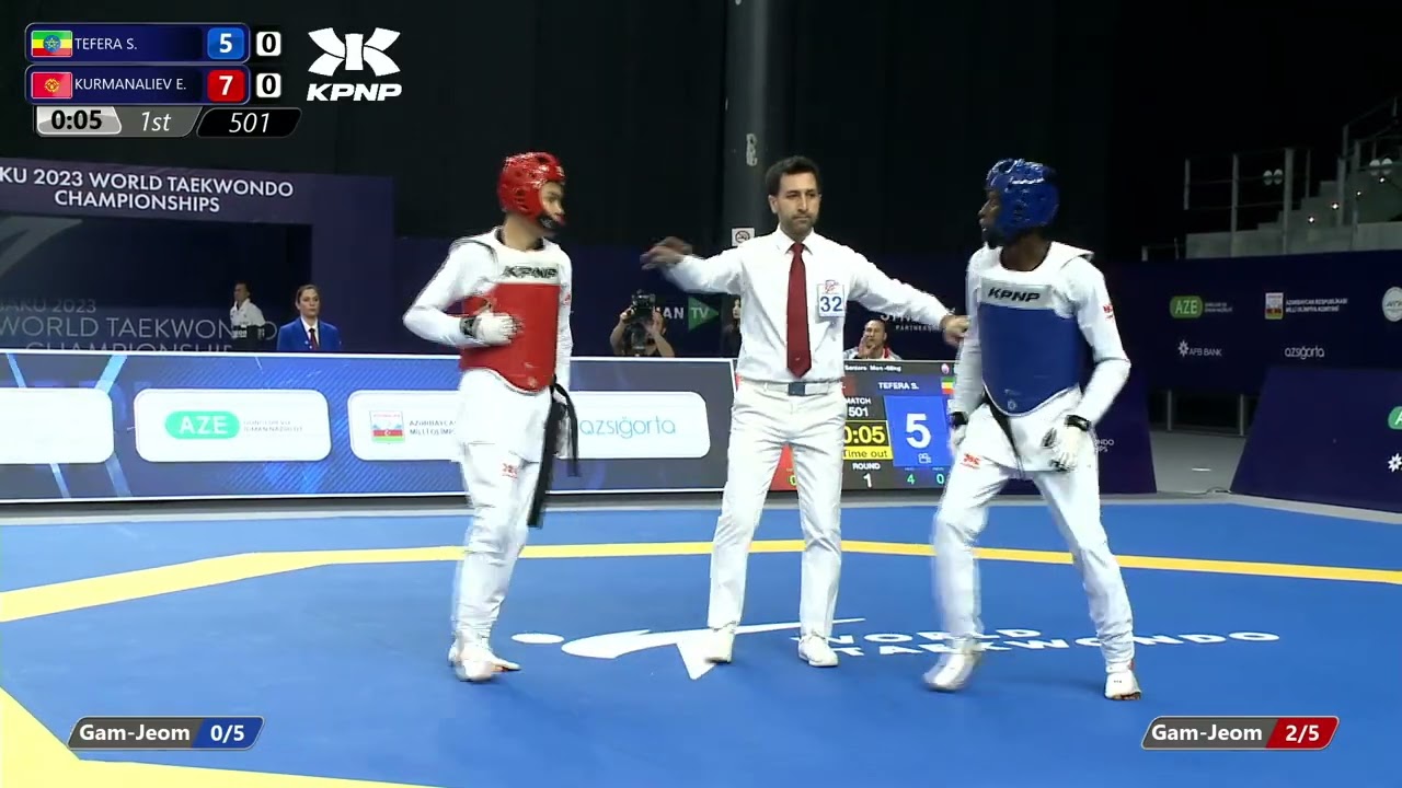 501 R128 Men  68kg ETH TEFERA Solomon KGZ KURMANALIEV Eldar