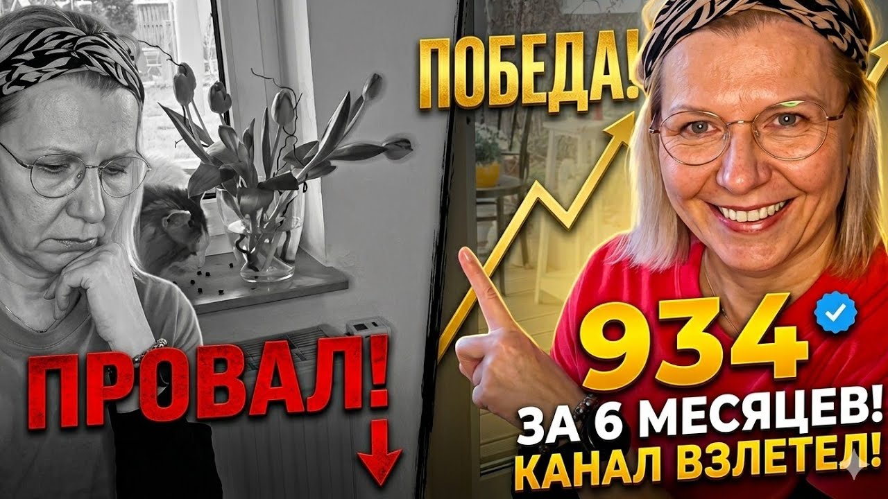 Бросила первый канал, но родился новый и за полгода набрал 934 подписчика.